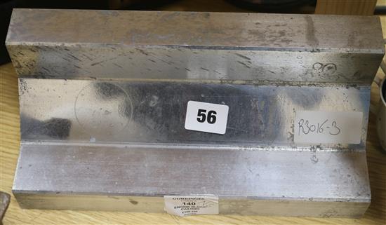 A solid aluminium twin overhead cam scale model Bugatti engine block casting